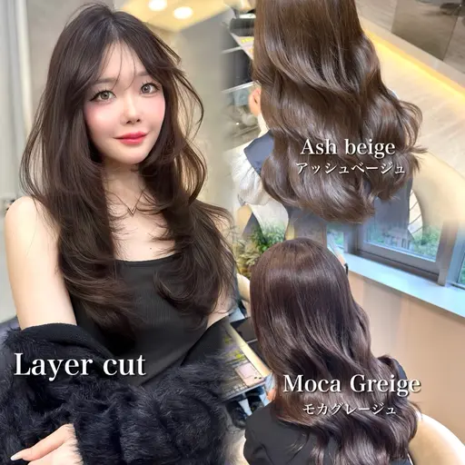 【ご新規様限定】韓国ヘア🇰🇷似合わせカット❣️+透明感艶髪カラー✨+高保湿シャンプー&スチームトリートメント🫧