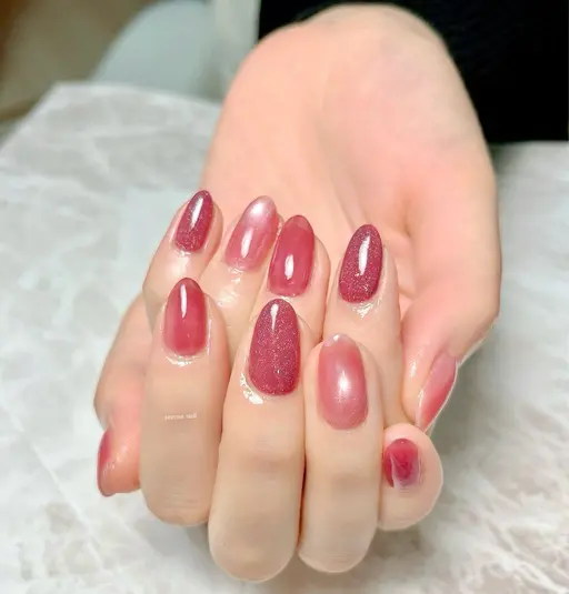 【オフなし🌿】ラメグラorワンカラー(3色まで使用可)マグネットOK💛🧡ワンポイントアートも+¥330​〜​