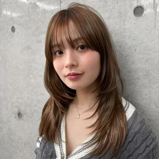 【💖圧倒的色持ち高発色カラー💖】全体カット➕高発色カラー➕内部補修トリートメント🌟超音波アイロン付