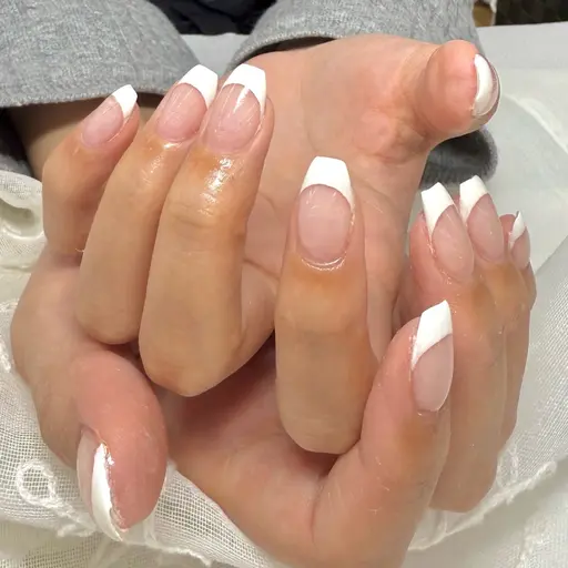 オフありクリアベースフレンチ【カラーは白のみ🕊️】