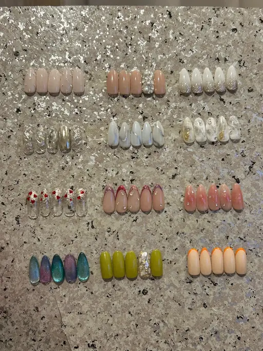 【練習モデル】36種類︎🤍ハンド定額アート💅