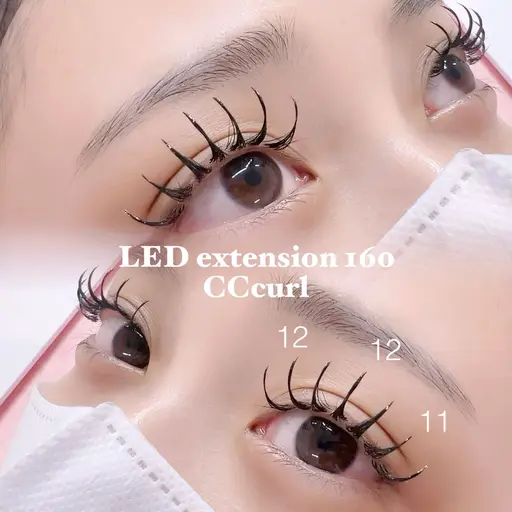 圧倒的な持続力🎶フラットマットLEDエクステ100~140本/当日本数相談OK🙆‍♀️¥5900~