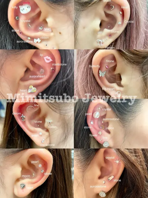 耳つぼジュエリー10粒（両耳）💎💖✨1粒追加- ¥110