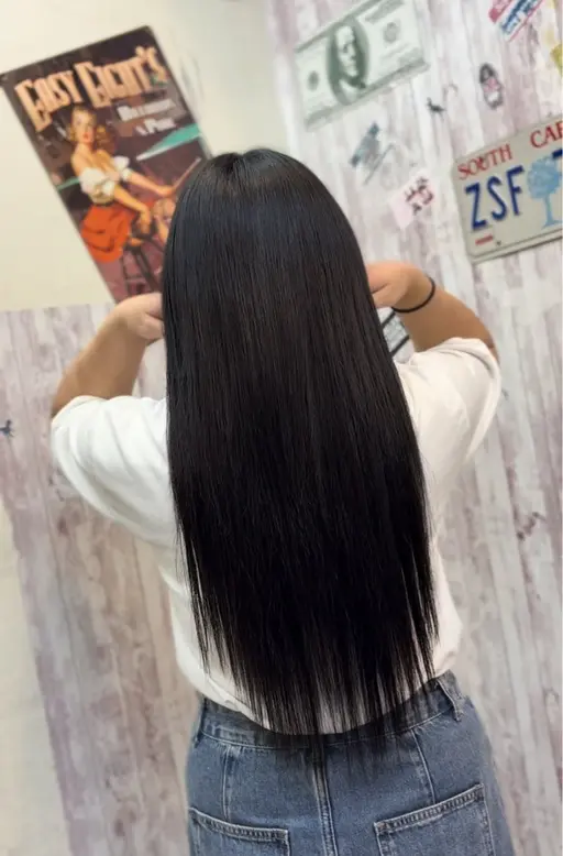 【成人式記念】シールエクステ80枚+馴染ませカット