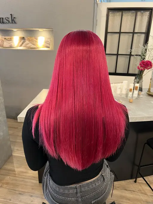 【ご新規様12月限定】💙似合わせカット+ブリーチ+透明感カラー+オージュアトリートメント🩵