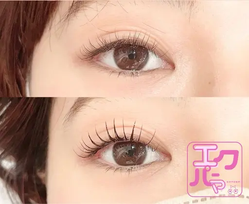 【最新技術💖】エクパーマ✨両目100本👀期間限定★パーマだけだと物足りない方🧡エクステをもっとパッチリしたい方💙