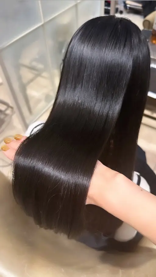 🫧【ロング​〜​ミディアム】美髪矯正！縮毛矯正＋カット＋オッジィオットトリートメント※リタッチのみ不可