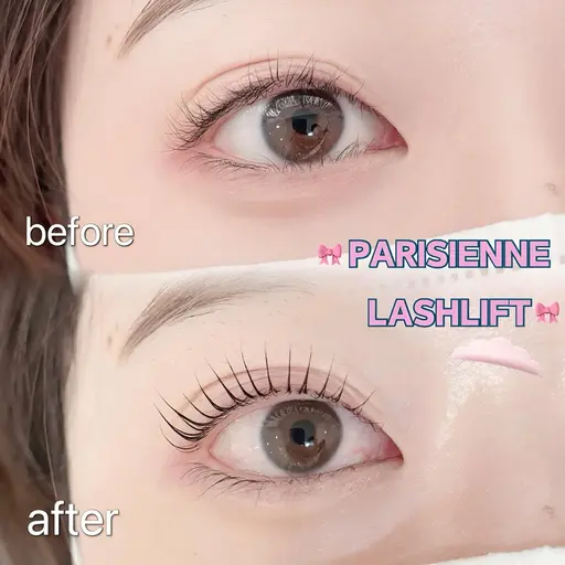 パリジェンヌラッシュリフト+アイシャンプー🫧