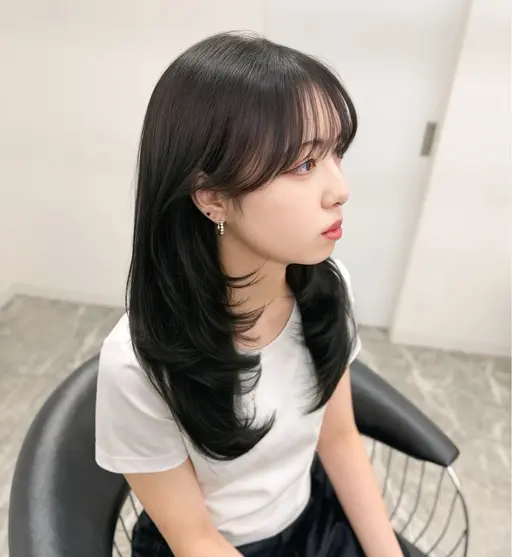 ♡25日まで♡レイヤーカット+透明感カラー+髪質改善トリートメント¥8800