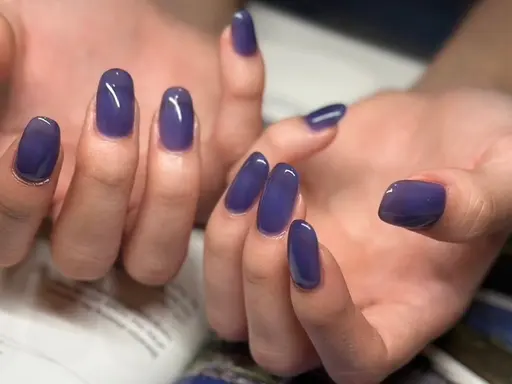 【オフ込み】🌙シンプルワンカラーネイル