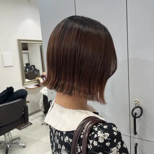 【平日限定】切りっぱなし ボブワンレンカットモデル✨️
