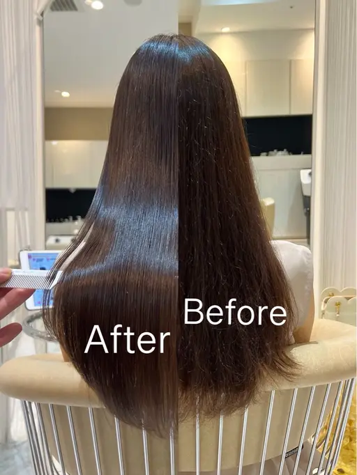 カット+髪質改善カラー+髪質改善トリートメント