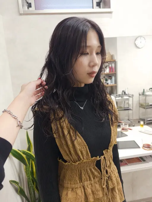 ロングさん大歓迎💭カット+ゆるふわパーマ🤍