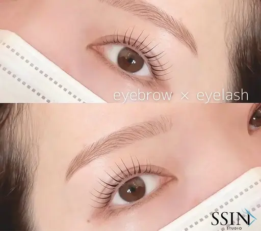 【🇰🇷韓国SET割🇰🇷1日2名様限定】韓国風束間まつパ+眉毛WAX+メイク 通常 ¥9000>6,600