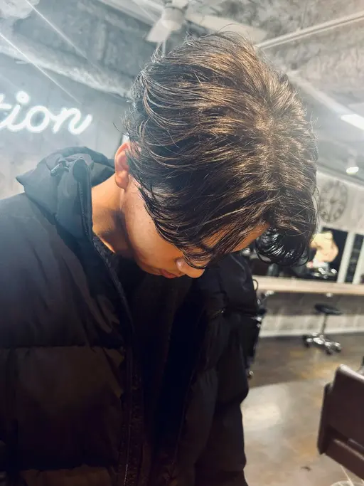 ⚠️2月15日まで残り8名様限定⚠️【朝のセットが楽に早くなる❗️】骨格似合わせメンズカット&最速パーマ‼️