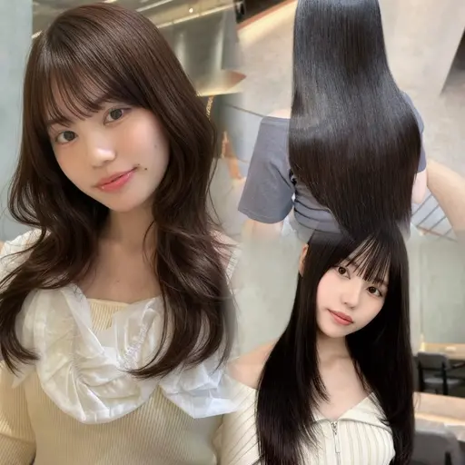 ⚜️【髪質改善フルコース】骨格似合わせカット×ダメージレスオイルカラー×美髪縮毛矯正×最上級10stepトリートメント