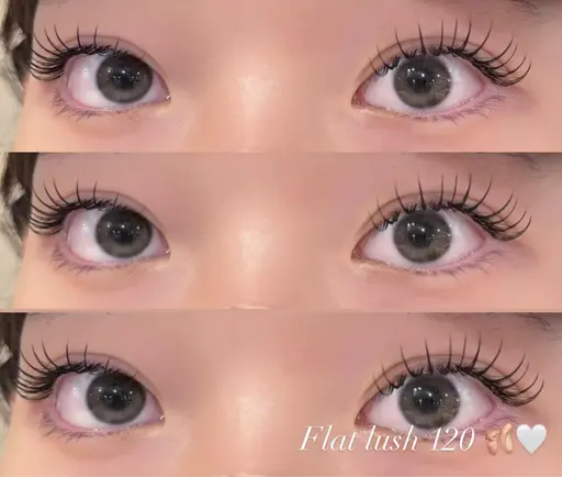 【⠀持続力up⤴️✨️ 】LEDグルーフラットラッシュ80本¥5000円100本¥5500円