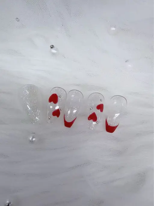 練習モデル【ハート❤️デザイン】定額ネイル！🥰