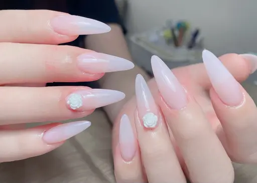 【HAND】チップ長さだし10本+ワンカラー/ラメグラー/マグネット2色までOK