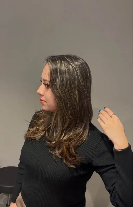 ✩ミニモ限定海外ヘア✩ ザクザクレイヤーカット+地毛風カラー(ハイライトorダブルカラーorワンカラー) 🇺🇸🔥