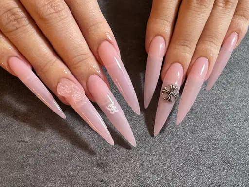 【5名様限定】❌予約リクエストのみ❌💖長さだし10本➕お任せ春デザイン💖(ソフトジェルオフあり)