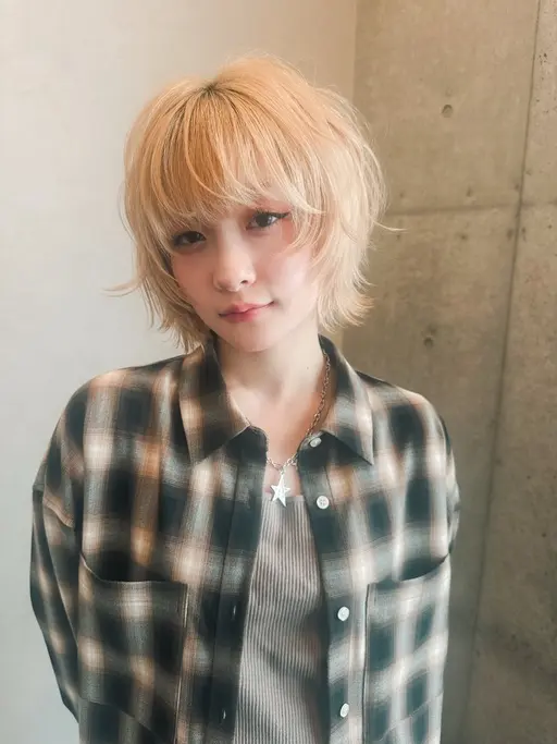 カット+透明感カラー+濃密トリートメント（レイヤーカット 、ウルフカットが得意ですが、全スタイルかわいくします！）