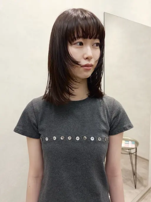 透明感ON🫧カット＋ブリーチなし艶カラー‪‪