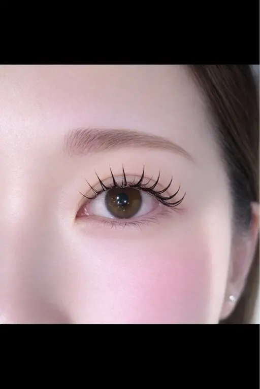 「韓国風束感仕上げ‪🩷」フラットラッシュ100本