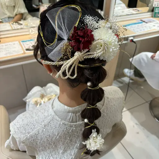 🩵成人式ヘアのみ（前撮りも）🩵¥4000