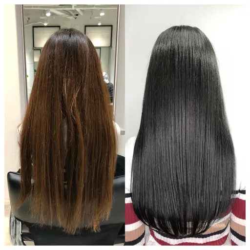 ✨艶カラー🎨＋カット✂️＋ラピッドTR⭐ 艶カラーと似合わせカットで印象チェンジ✂️