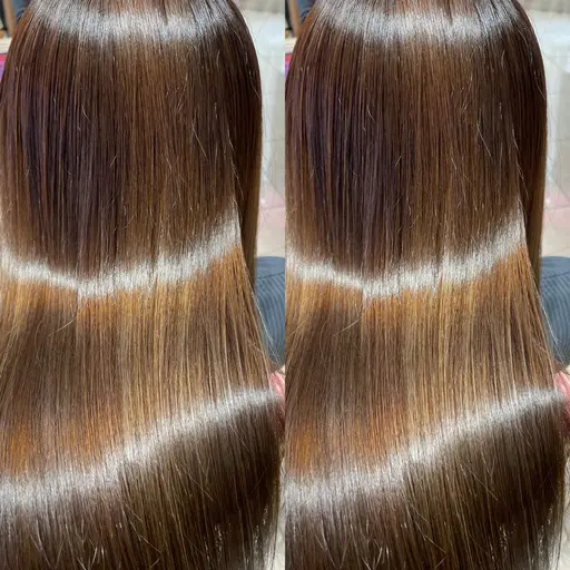 地毛風縮毛矯正❗️（自然なツヤストレート）【朝アイロン必須の方⚠️】うねり・広がり悩む方限定✨仕上がり自然◎すぐ予約禁止