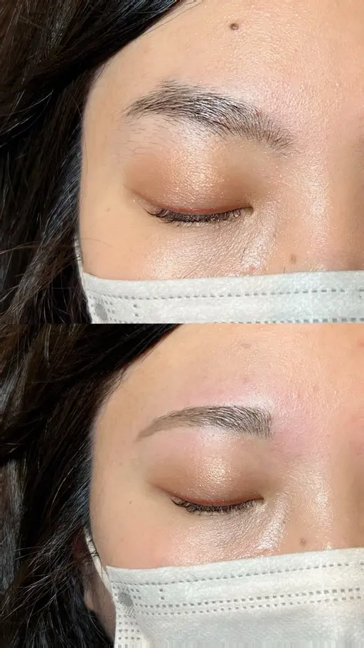 【ご新規様限定】眉毛wax️️🩵 (眉カット、間引き、メイク付き) ⚠︎自己処理3週間してない方限定