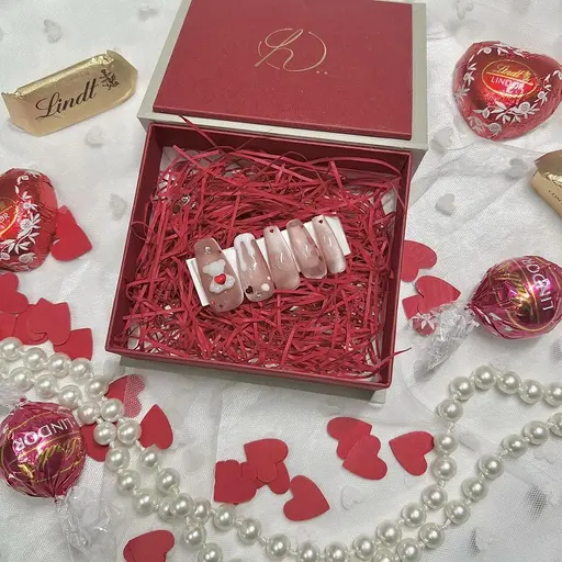 ❤️【minimo限定/練習モデル募集】1月限定☆オフなしバレンタインネイル🍫❤️