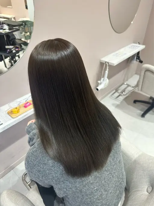 🧡似合わせカット+艶髪カラー+髪質改善トリートメント🧡⚠️ロング料金の詳細は注意事項をお読みください❗️