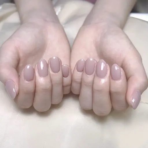 自爪🌸ワンカラーorラメグラ　ソフトジェルオフ無料　　メンズOK