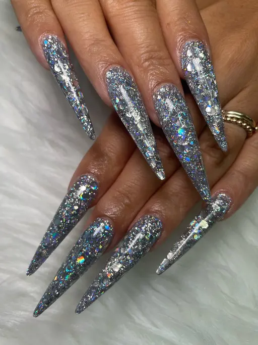 アクリルスカルプワンカラー🩵ロングスカルプ可💅🏻⚠️オフなし⚠️※➕500円でマグネット、フラッシュも可