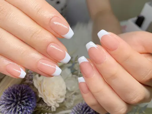 【初回ジェルオフ無料】クリアペース+フレンチ&カラーグラデーション