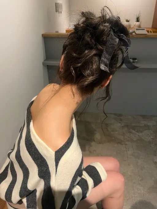 Holiday!🎅🏼hairset➕前髪顔まわりカット