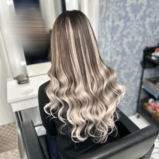 【ミディアムの方にオススメ】高級人毛100%レミーシールエクステ（52cm ヘソ下）80枚19600円