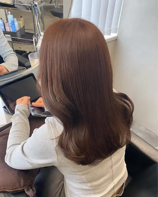 【透明感カラー/暖色カラー】カラー（１回）+髪質改善トリートメント🫧🌟