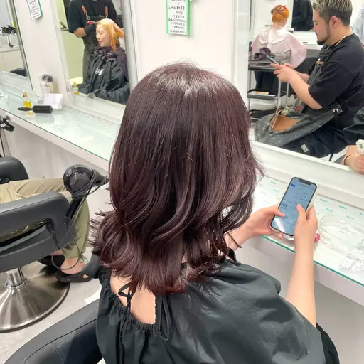 ✨ミニモ学割✨【💗当日限定💗】カット✂️➕透明感ワンカラー🫧💗➕オリジナルトリートメント➕コテ巻き💗✨