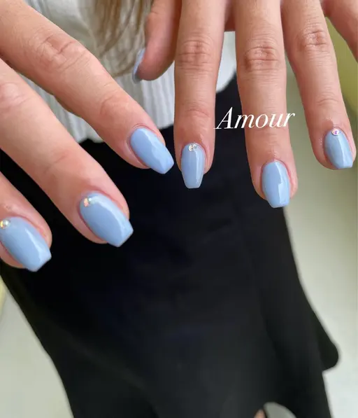 ワンカラーorグラデーションorラメグラ