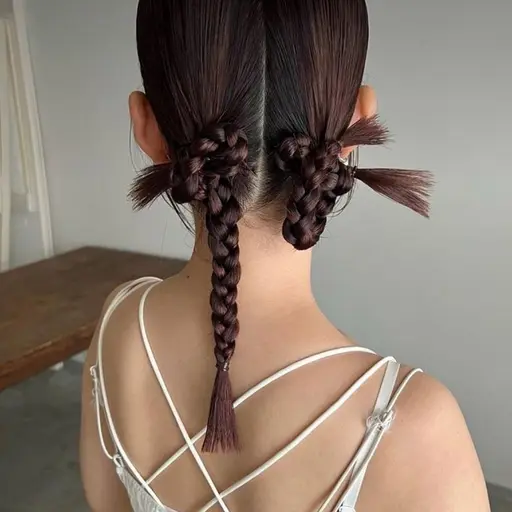 朝限定！アップ、ダウンスタイルヘアセット✨💝