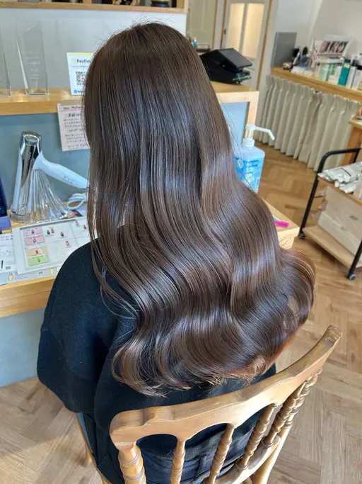 🌼ご褒美クーポン🌼カット+全体カラー+3種保湿TR🩵丁寧な施術✨マッサージつき🌱ケア剤✅ファインバブル🫧