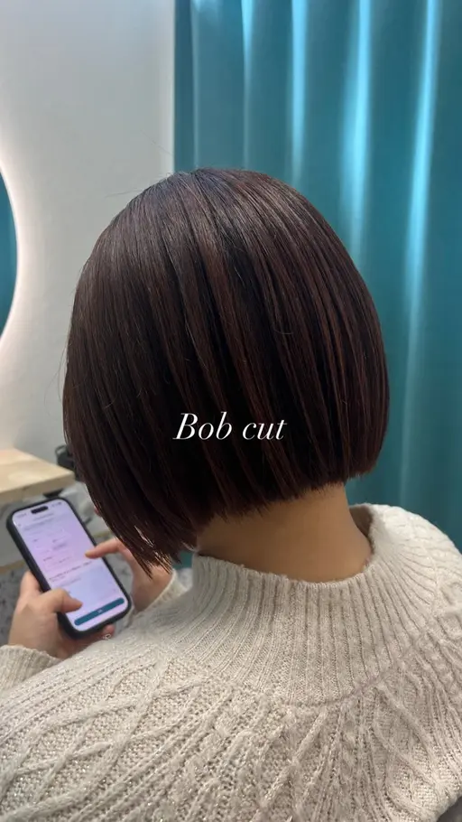 【骨格補正】ボブデザインカット