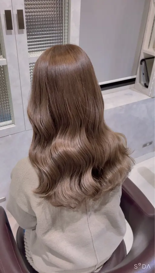 【人気No.1】❄️写真撮影OK⛄️ブリーチなしダブルカラー+髪質改善トリートメント(ロング料金なし)