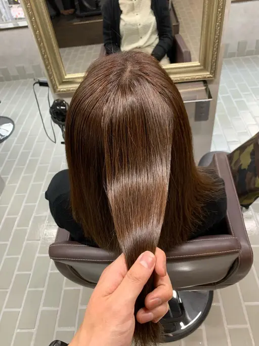 明るいカラーで白髪ぼかす🙌カット＋艶カラー＋ayame3stepTR