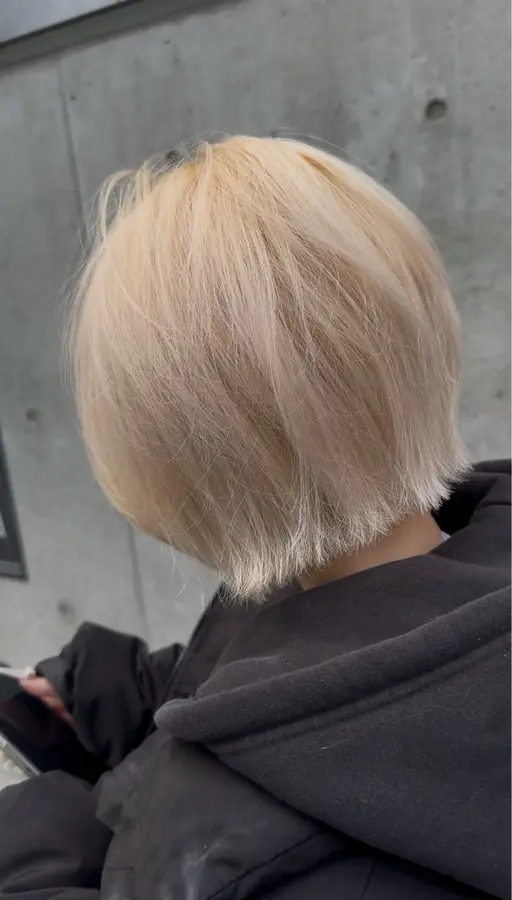 🌈effectbleach使用🌈3 care bleach✖️透明感カラー‼️追加カット＋¥3000