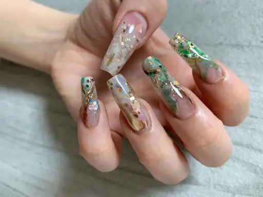 【長さ出し10本】 ワンカラー 《オフあり🆗&ケア 込み》 マグネット➕1200円🆗