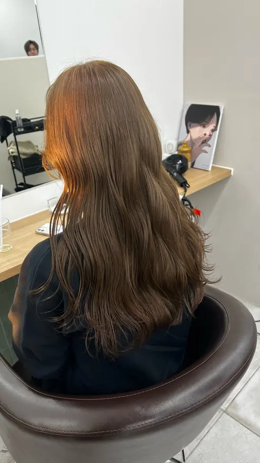 理想の透明感ヘア🌿ブリーチなしダブルカラー➕カット➕トリートメント#ブリーチなしダブルカラー#ダブルカラー